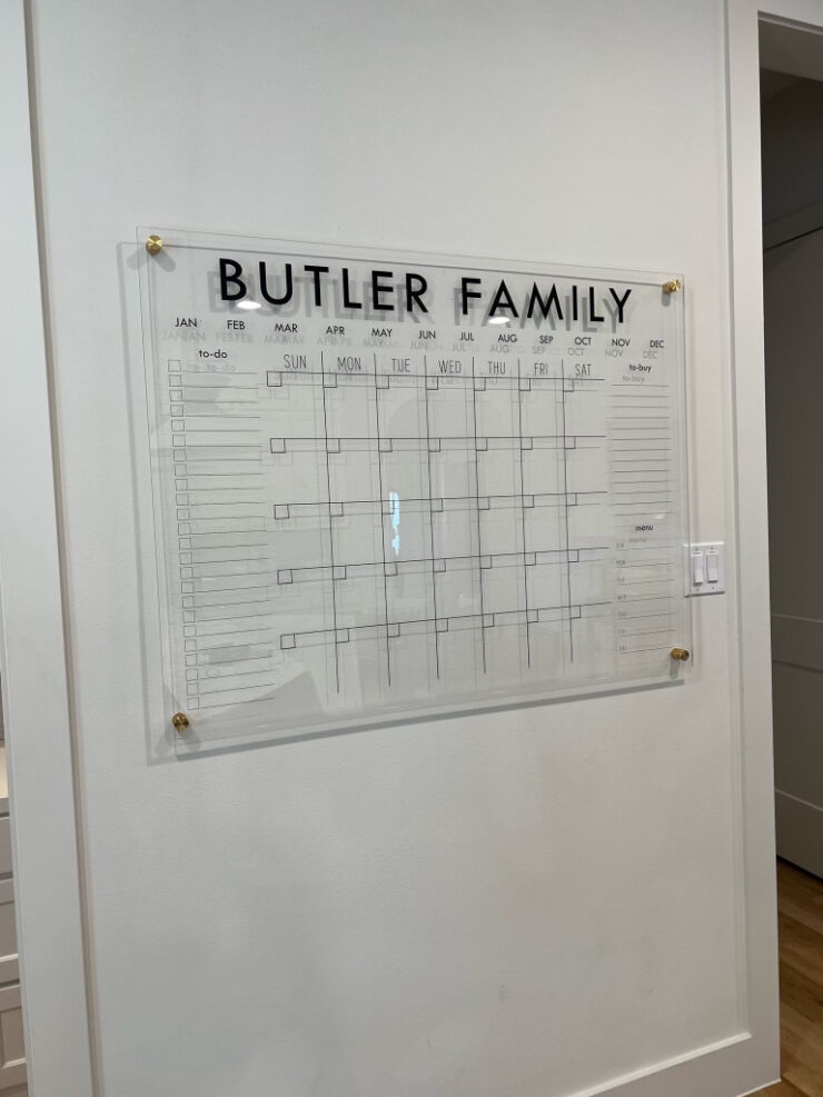 brighton butler acrylic calendar